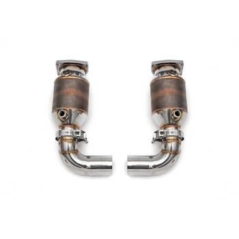 Porsche 997.2 Turbo 200-Cell HJS Sport Cats (Direct replacement. Works with factory muffler)