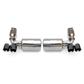 Porsche 997 Turbo Maxflo Performance Exhaust System incl. Sport Cats (Sport) w/ Tips - Black Chrome (Coupe / Manual)