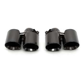 Porsche 997 Turbo 70mm Supersport Street X-Pipe Exhaust System incl. Sport Cats w/ Tips - Black Chrome