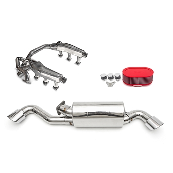 Porsche 911 Turbo 930 Sport Performance Package Dual Outlet w/ Oval Tips - Polished Chrome