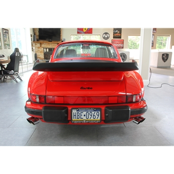 Porsche 911 Turbo 930 Single Outlet Maxflo Performance Exhaust System w/ Quad Style Tip - Polished Chrome