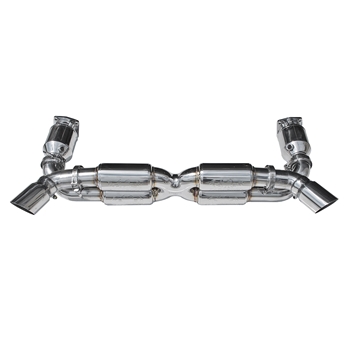 Porsche 997 GT2 70mm Supersport X-Pipe Exhaust System w/ Tips - GT2 Style (Sport Cats Included)