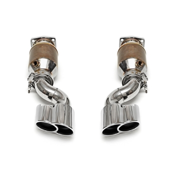 Porsche 996 GT2 Muffler Bypass Exhaust System incl. Sport Cats w/ Tips - X-50