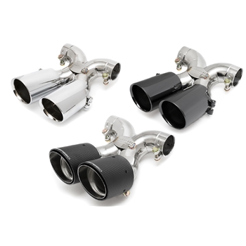 Porsche 981 Boxster/Cayman Deluxe Bolt-On Tips (for OEM exhaust) - Polished Chrome