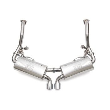 Porsche 987.2 Boxster/Cayman TrackTec Valve Bypass Exhaust System w/ Tips - Polished Chrome (For non-PSE cars