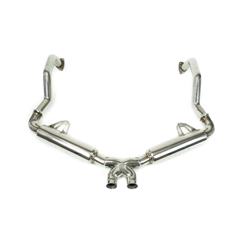 Porsche 987 Boxster Supercup Race Exhaust System - Carbon Fiber Tips