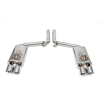 Porsche 970 Panamera Turbo Maxflo Performance Exhaust System w/ Tips - Black Chrome