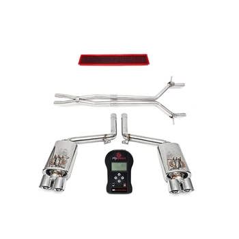 Porsche 970 Panamera GTS Sport Performance Package w/ Tips - Black Chrome