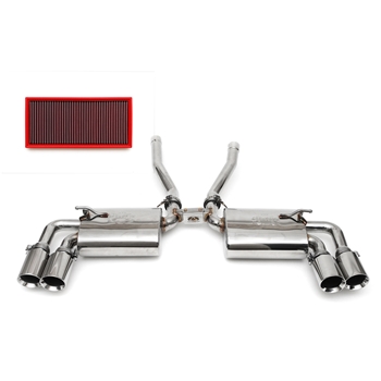 Porsche 958 Cayenne V6 Sport Performance Package w/ Tips - Polished Chrome