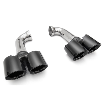 Porsche 958 Cayenne V6 Deluxe Tips (for PSE) - Black Chrome