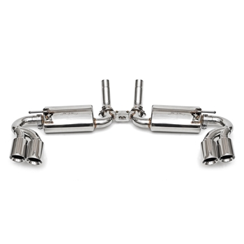 Porsche 955 Cayenne S Maxflo Performance Exhaust System w/ Tips - Black Chrome