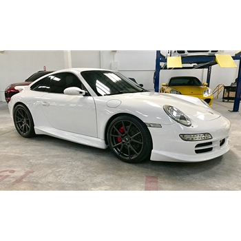 Porsche 997.1 Aero Kit (Front Urethane Spoiler, Side Skirts, choice of GT3 Base w/ GT2 Blade or Type 3 Bolt on Wing) (2005-2008 Non-Turbo)