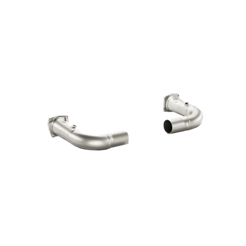 Porsche Link-Pipe Set Without Catalytic Converters (Titanium)