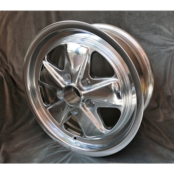 Porsche Fuchs Fully Polished - 7x17 - 911 -1989, 914/6, 944 -1986, turbo -1989 - Maxilite