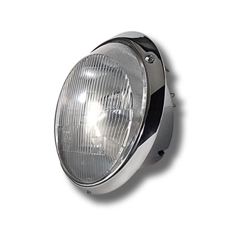 Porsche H4 H-4 Chrome Headlight Assembly