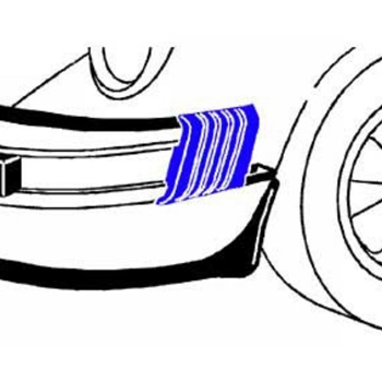 Porsche Front Bumper Bellow Accordion Left