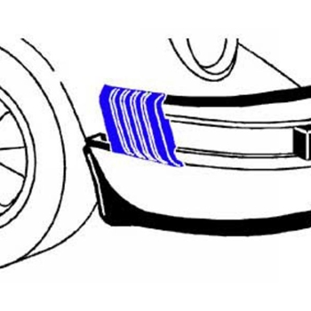 Porsche Front Bumper Bellow Accordion Right