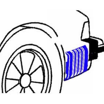 Porsche Rear Bumper Bellow Accordion Left