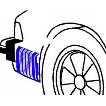 Porsche Rear Bumper Bellow Accordion Right