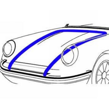 Porsche 911 C2 C4 Hood Seal Front