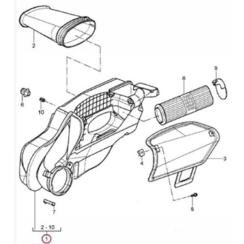 Porsche Airbox Assembly - Filter Assembly