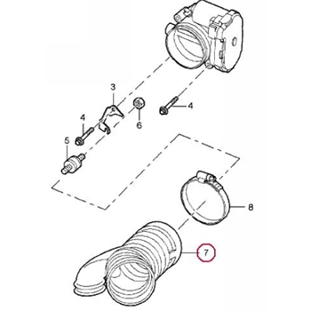 Porsche Air Injection Air Flow Meter Intake Boot