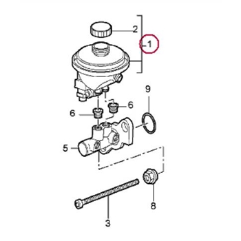 Porsche Brake Fluid Reservoir - 5 & 6 Speed