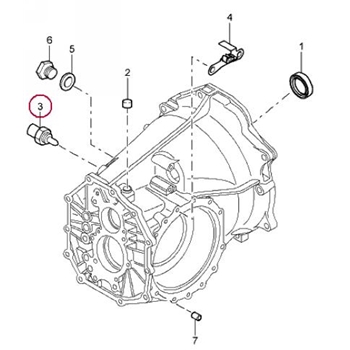 Porsche Back Up Reverse Light Switch