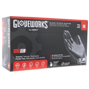 Black Nitrile Gloves - Medium - 559870055