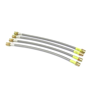 Brake Hose Set - Steel Braided with Clear Protective Jacket - 995522109