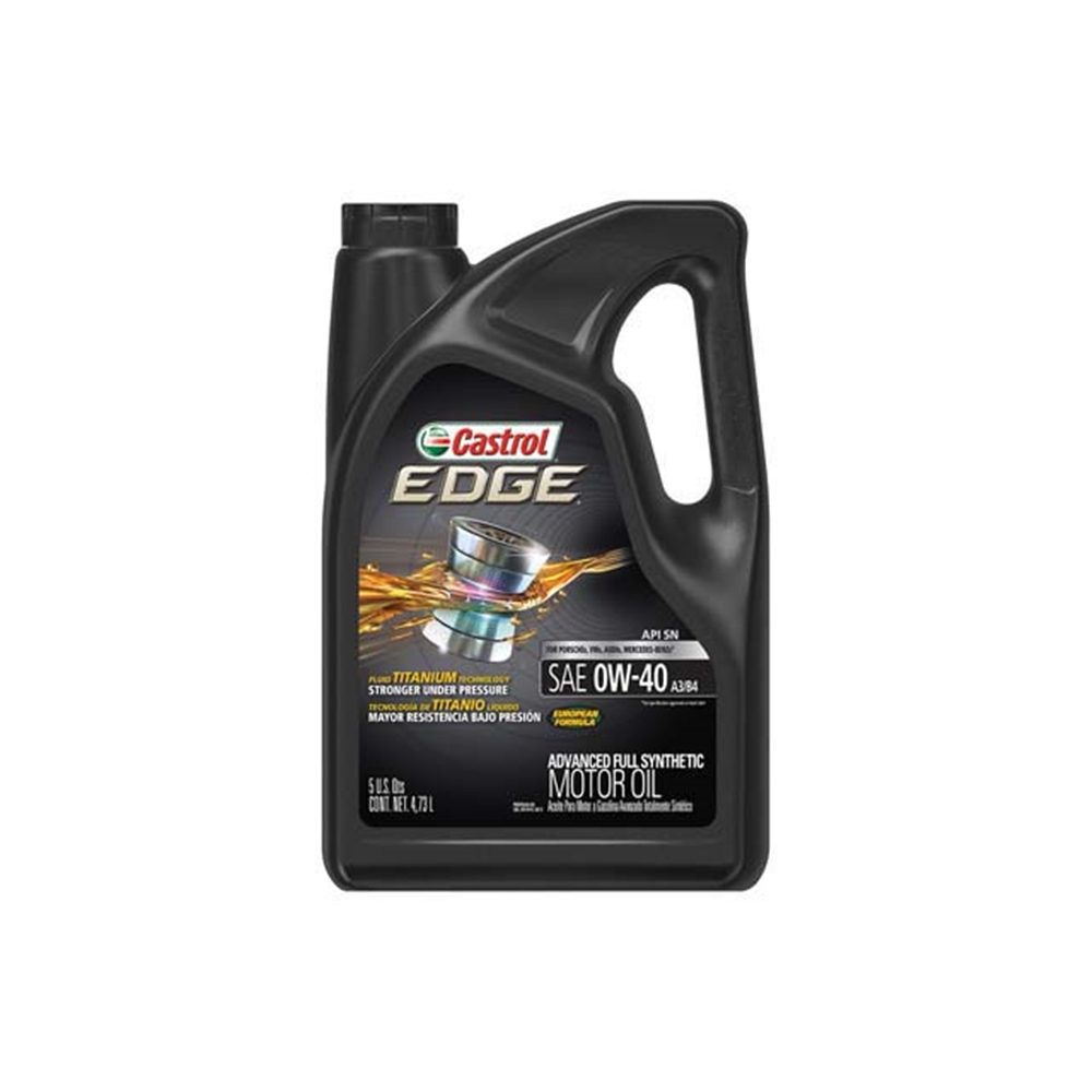 Castrol EDGE 5W-40 A3/B4　8L Amazon.com: Castrol Edge Euro 0W-40 A3/B4 Advanced Full