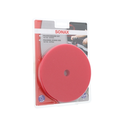 Paint Polishing Disc - SONAX Red Dual Action Cutting/Polishing Pad (Hard) - 493441
