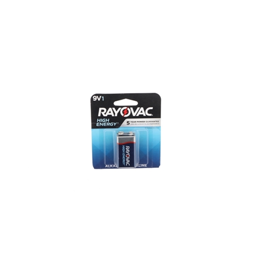 Consumer Battery - RAYOVAC High Energy Alkaline - 9V Size (1 Pack) - 553579051