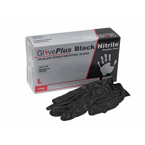 Black Nitrile Gloves - Large - 559870060