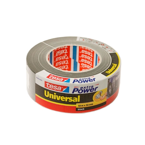 Duct Tape - Tesa Extra Power Universal - Black (50 m X 50 mm Roll) - 5638901