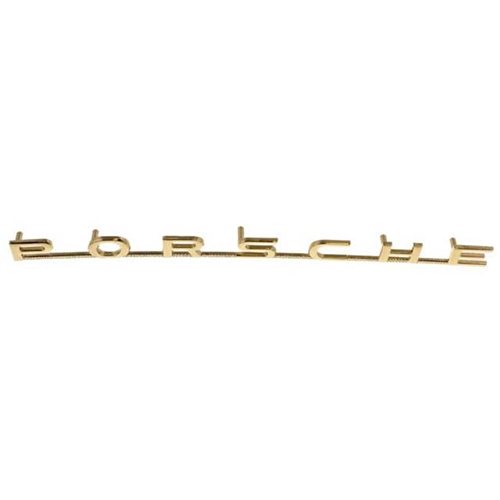 Emblem "PORSCHE" (Gold) 8 1/2 inch - 5 Studs - 64455930100