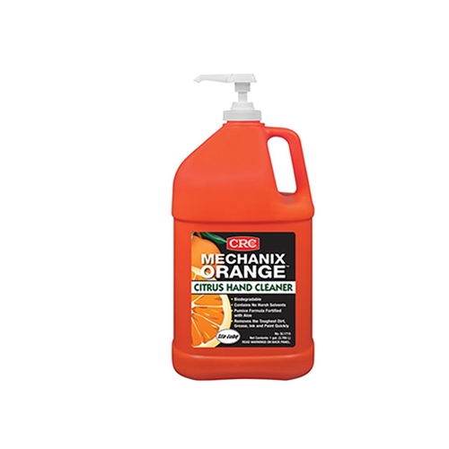 Hand Cleaner - CRC Mechanix Orange Citrus Hand Cleaner (1 Gallon Bottle w/Pump) - SL1719