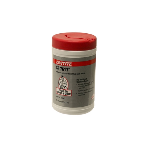 Hand Wipes - Loctite SF 7617 - 75 Wipes (9.5" X 12") - 34943