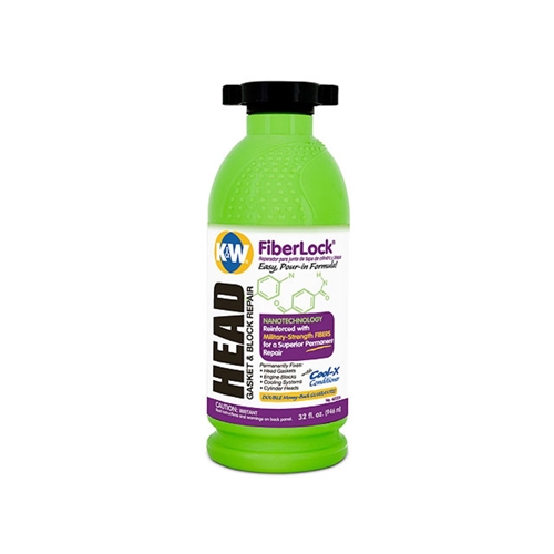 Head Gasket and Block Repair Liquid - CRC FiberLock (32 oz. Bottle) - 4012246