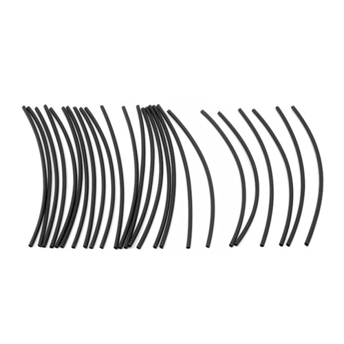 Heat Shrink Tubing - Black Thin Wall - 3/32" (25 Pack) - 18695