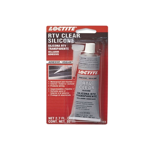 Silicone Adhesive/Sealant - Loctite RTV Clear Silicone (80 ml Tube) - 37463