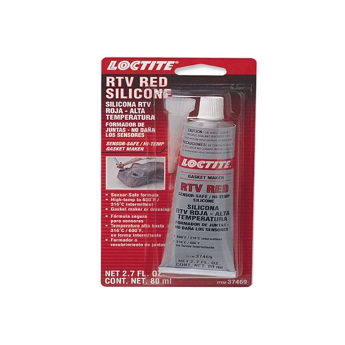 Sealing Compound - Loctite RTV Red Silicone Gasket Maker (80 ml. Tube) - 37469