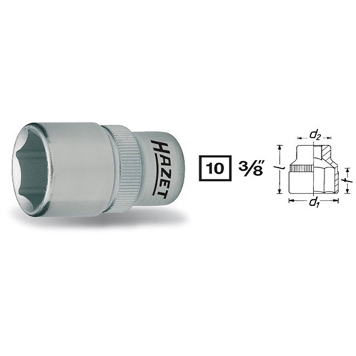 Socket - 11 mm, 6-Point - 3/8" Drive - 88011