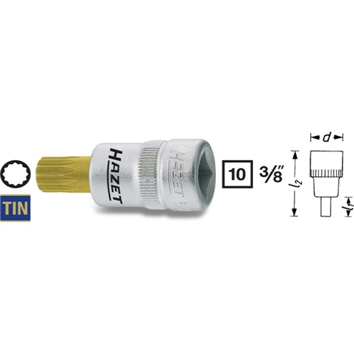 Socket - 5 mm XZN Spline Bit - 3/8" Drive - 88085