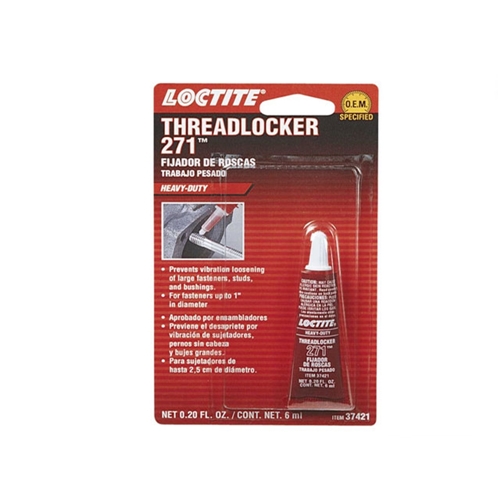 Threadlocker - Loctite 271 Red (6 ml. Tube) - 37421
