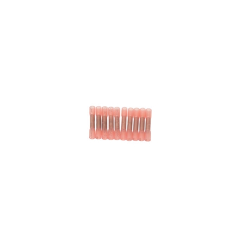 Wire Connector - Butt Connector, 22-18 Gauge (Red) (10 Pack) - 13659