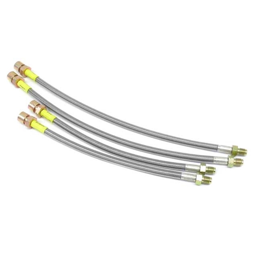 Brake Hose Set - Steel Braided with Clear Protective Jacket - 995522091