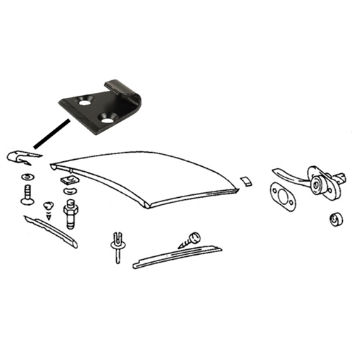 Roof Lock Catch Bracket - 96456526501