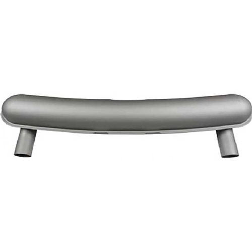 Muffler (Racing 911 R style) Primered Steel (63.5 mm Dual Tail Pipes) - 101010001