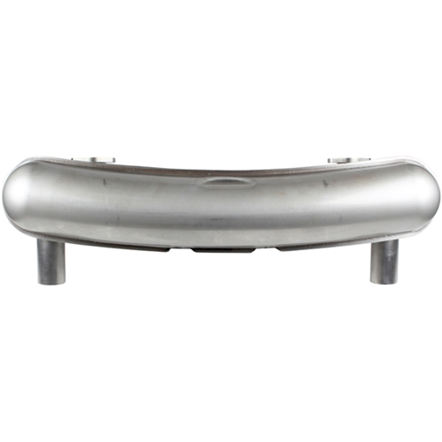 Muffler (Racing 911 R style) Primered Steel (63.5 mm Dual Tail Pipes) - 101010001